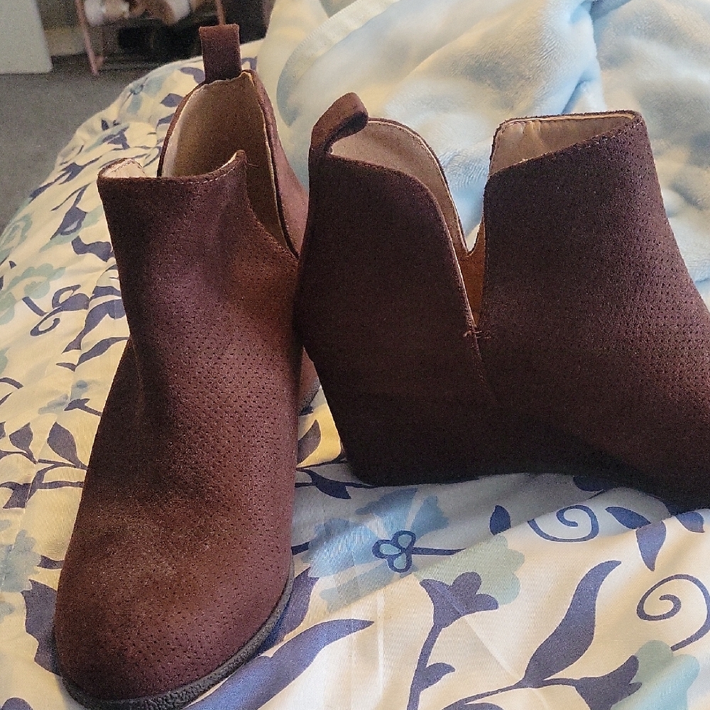 Macy's Chic Brown Ankle Booties